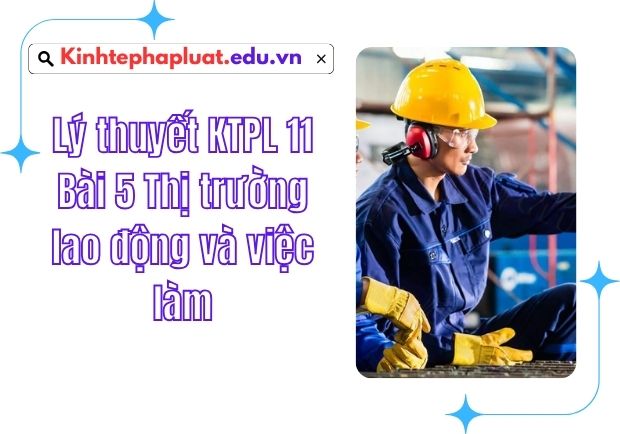 Lý thuyết KTPL 11 Bài 5 Thị trường lao động và việc làm | Mindmap